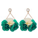 Jewelry WholesaleWholesale Flower Multilayer Braided Fabric Alloy Earrings JDC-ES-JL958 Earrings 氿乐 %variant_option1% %variant_option2% %variant_option3%  Factory Price JoyasDeChina Joyas De China