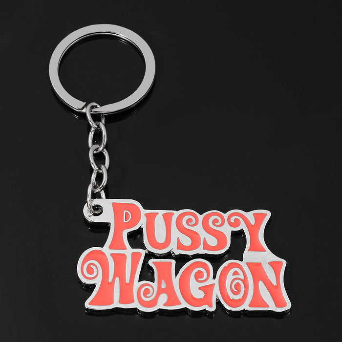 Wholesale Pussy Wagon Metal Keychain MOQ≥2 JDC-KC-ZhuoX001