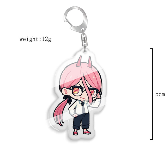 Wholesale Keychain Peripheral Double Sided Acrylic Transparent Cartoon Pendant (M) MOQ≥2 JDC-KC-XCai007