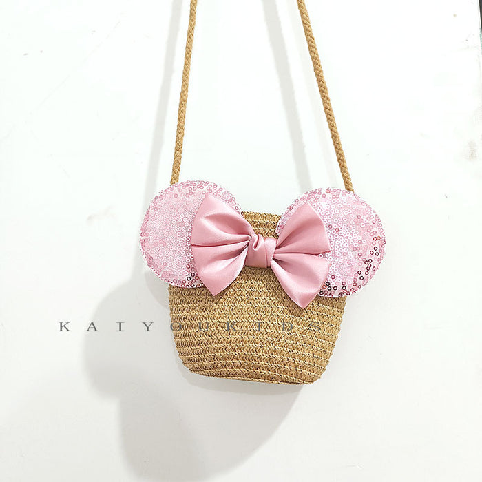 Wholesale Children's Straw Shoulder Bag JDC-SD-Kaiyou002