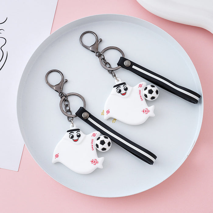 Wholesale Qatar World Cup Mascot Keychain JDC-KC-XiangY011