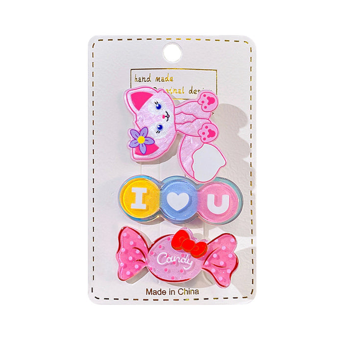 Jewelry WholesaleWholesale Acrylic Cartoon Kids Hair Clip Set JDC-HC-GSHX101 Hair Clips 恒曦 %variant_option1% %variant_option2% %variant_option3%  Factory Price JoyasDeChina Joyas De China