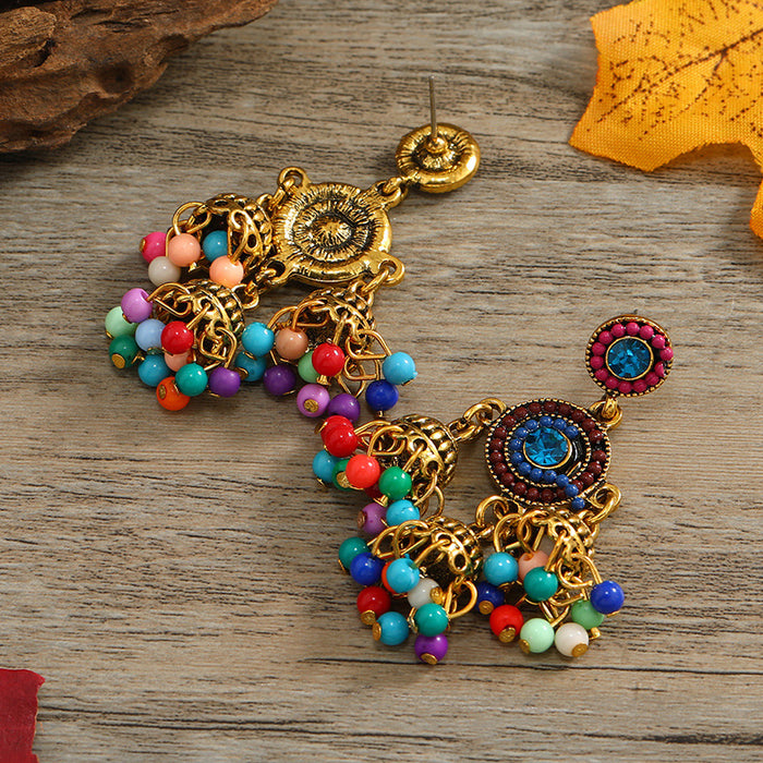 Wholesale Earrings Alloy Bohemian Bells Court MOQ≥2 JDC-ES-KaiQ041