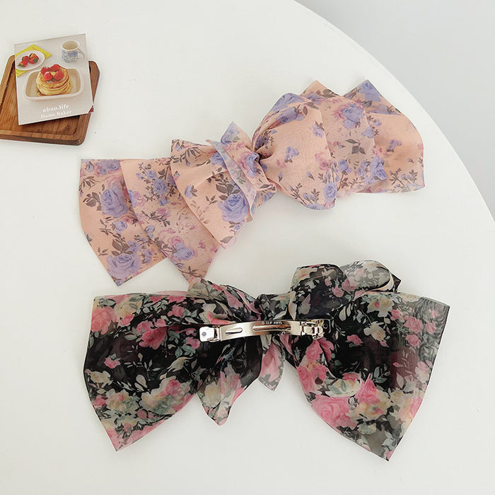 Wholesale Fabric Oversized Bow Hair Clip MOQ≥2 JDC-HC-MIs002