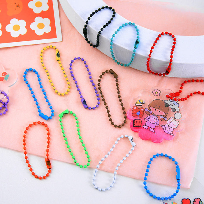 Wholesale Colorful DIY Metal Ball Chains JDC-DIY-Gangs001