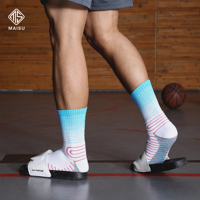 Wholesale Sock Polyester Cotton Basketball Combat Training Elite Socks High Tube Towel Bottom Sweat Absorption JDC-SK-MaiS001