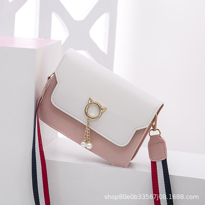 Jewelry WholesaleWholesale cat pendant small square bag ladies shoulder messenger bag JDC-SD-ShiC013 Shoulder Bags 事成 %variant_option1% %variant_option2% %variant_option3%  Factory Price JoyasDeChina Joyas De China