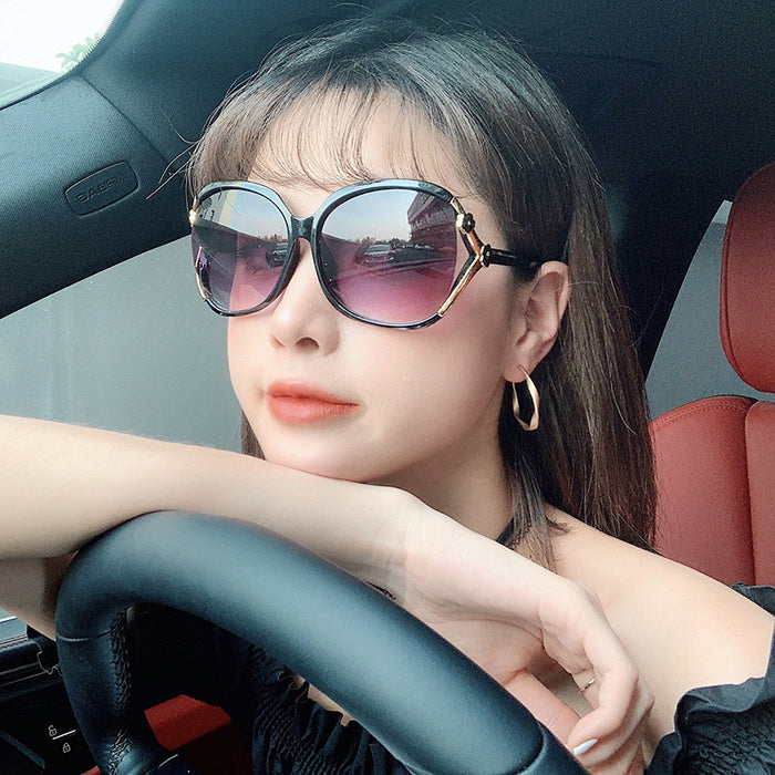 Wholesale Sunglasses PC Large Frame Camellia JDC-SG-YuanY002