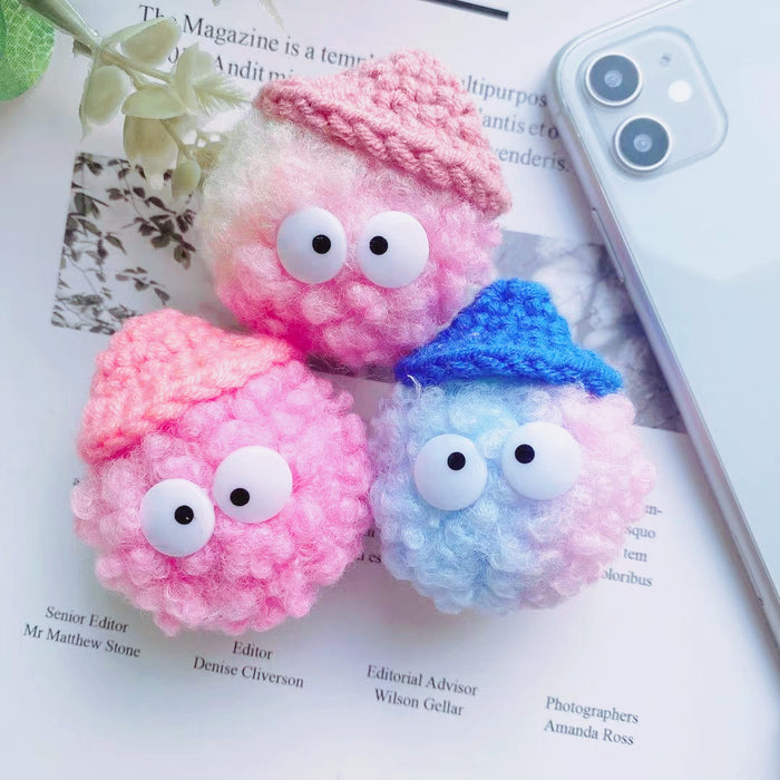 Wholesale Cartoon Rainbow Hat Plush Airbag Phone Holder MOQ≥2 JDC-PS-WeiJiu039