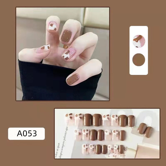 Wholesale Detachable Nail Stickers 24 Pieces/Box JDC-NS-HFan001