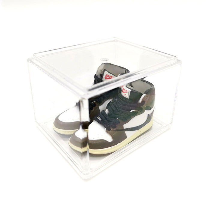 Wholesale Enamel Sneakers Plastic Transparent Box Keychains Ornaments JDC-KC-TuoH008