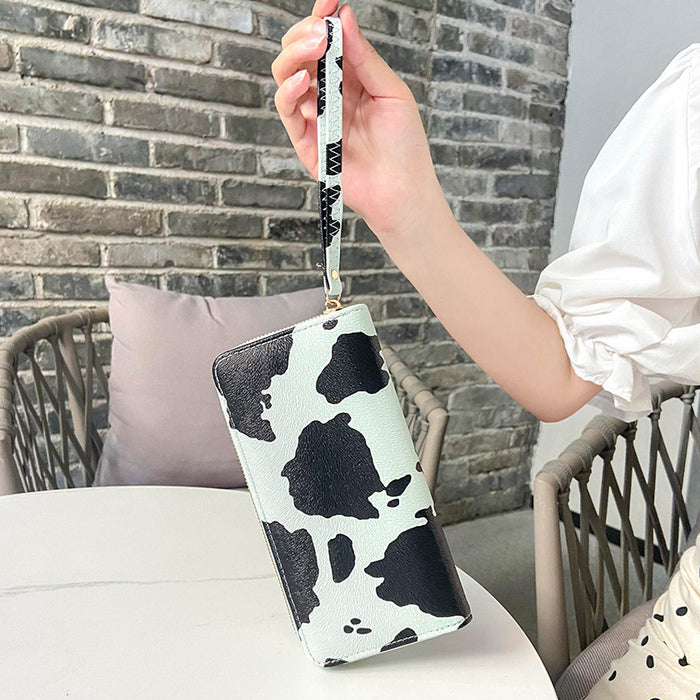 Wholesale Wallet PU Long Cow Pattern Multi-card Position Coin Purse JDC-WT-Jinj008