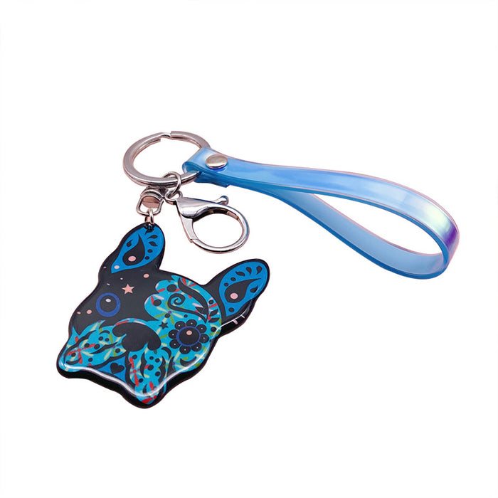 Wholesale Acrylic Dog Keychain MOQ≥3 JDC-KC-LYan003