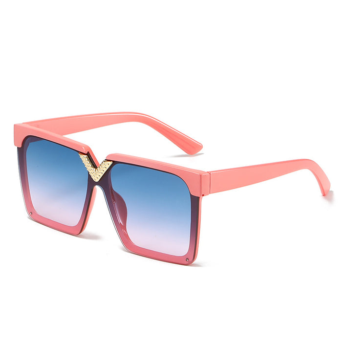 Wholesale PC Lens Square V Sunglasses JDC-SG-XiY005