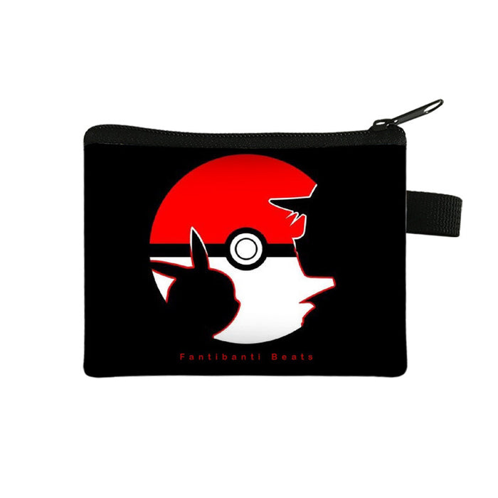 Wholesale game peripheral polyester coin purse pikachu printing JDC-WT-Rongfei001