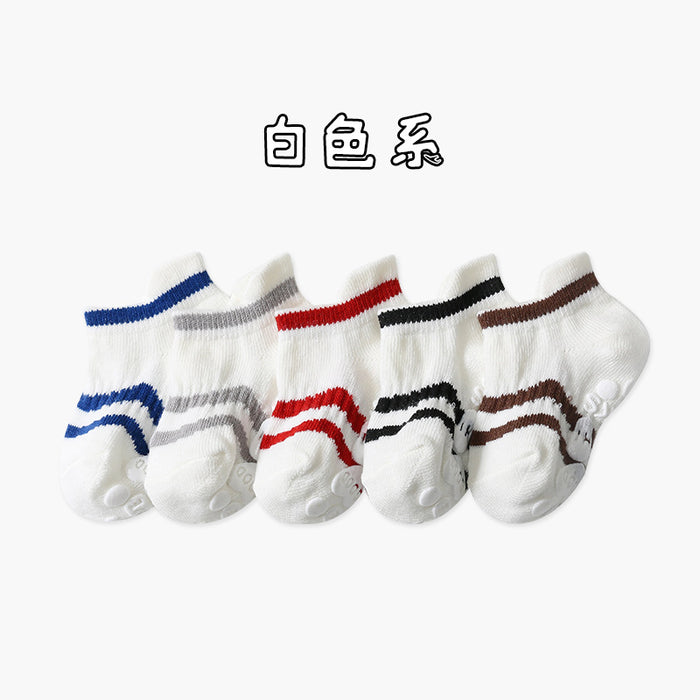 Jewelry WholesaleWholesale Dispensing Non-slip Cotton Children's Socks 5 Pairs Pack JDC-SK-HeWei001 Sock 何伟 %variant_option1% %variant_option2% %variant_option3%  Factory Price JoyasDeChina Joyas De China