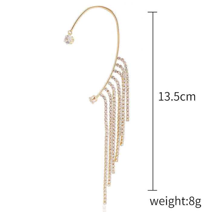 Jewelry WholesaleWholesale pearl love star diamond fringe alloy earhook JDC-ES-ManY008 Earrings 满溢 %variant_option1% %variant_option2% %variant_option3%  Factory Price JoyasDeChina Joyas De China