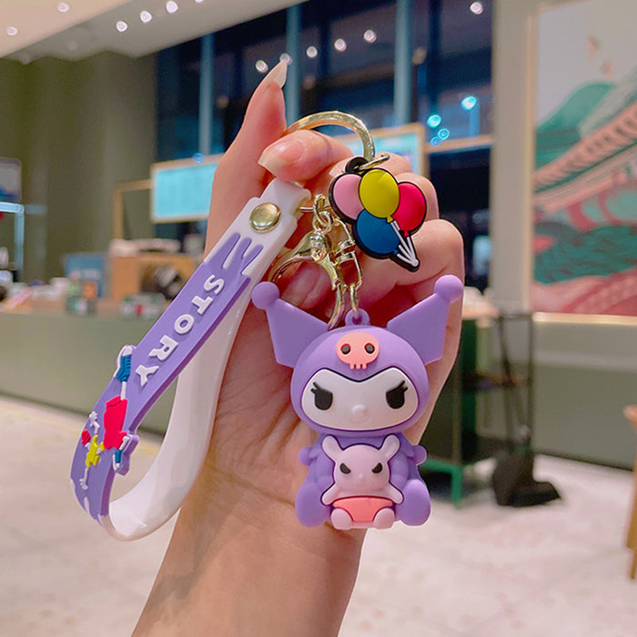 Wholesale keychain cute pendant car pvc soft doll MOQ≥2 JDC-KC-YDao001