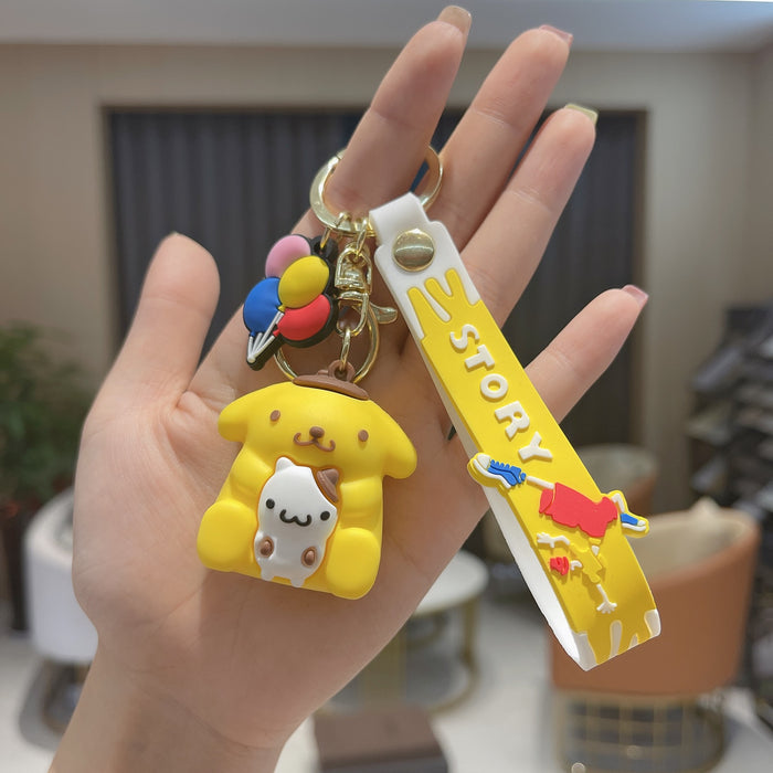 Wholesale Keychains PVC Hardware Cartoon Doll Cute (S) MOQ≥2 JDC-KC-AnG034