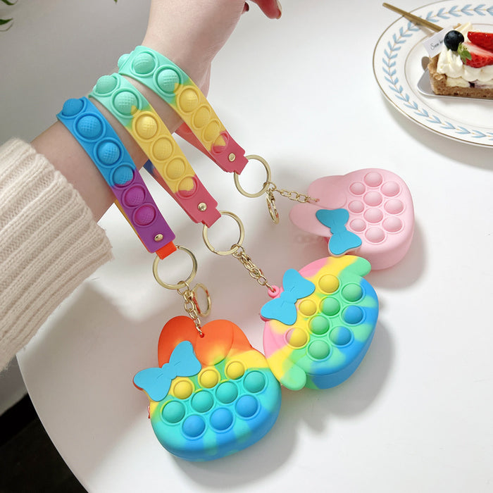 Jewelry WholesaleWholesale key chain astronaut fingertip toy Hamburg bubble music JDC-FT-XuYe004 fidgets toy 旭业 %variant_option1% %variant_option2% %variant_option3%  Factory Price JoyasDeChina Joyas De China