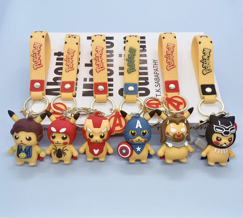 Wholesale Cartoon Soft Rubber Alloy Cute Keychain (M) MOQ≥2 JDC-KC-JuShu003