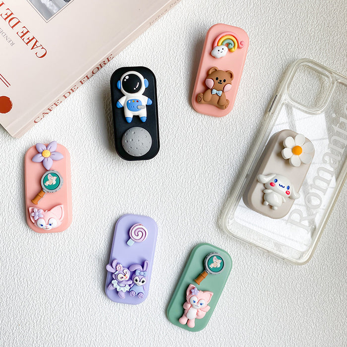 Wholesale Grips Resin Cute Cartoon Foldable Phone Holder (S) JDC-PS-BaiY029