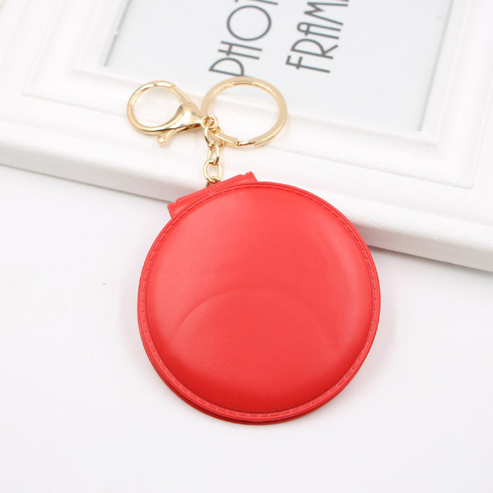 Jewelry WholesaleWholesale 10 colors double sided small mirror keychain JDC-KC-Zuge054 Keychains 祖格 %variant_option1% %variant_option2% %variant_option3%  Factory Price JoyasDeChina Joyas De China