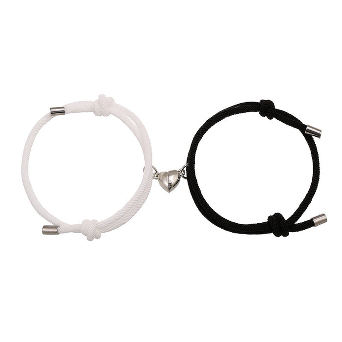 Wholesale Alloy Love Magnet Attract Couple Bracelet Pair JDC-BT-ZiR018