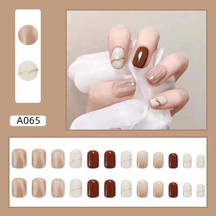 Wholesale Detachable Nail Stickers 24 Pieces/Box JDC-NS-HFan001