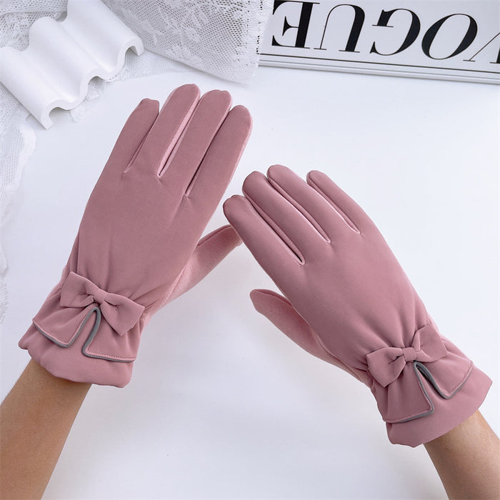 Wholesale Gloves Suede Outdoor Warming Touch Screen JDC-GS-MYuan010