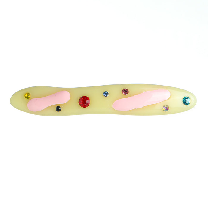 Wholesale Candy Color Resin Diamond Enamel Hair Clip JDC-HC-Kenjie001