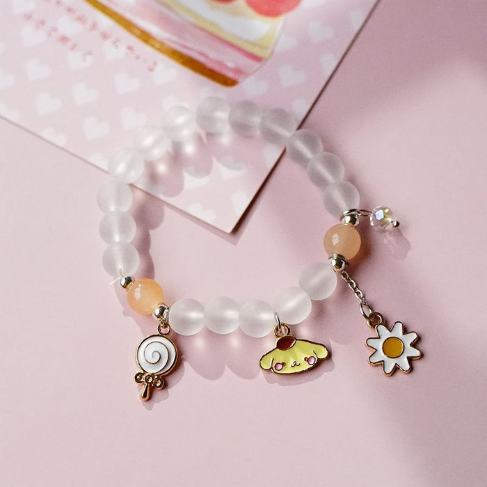 Wholesale Bracelet Alloy Cute Puppy Double Layer Crystal Beaded MOQ≥2 (S) JDC-BT-YXiang004