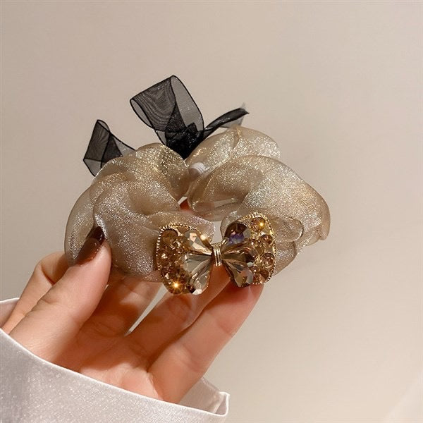 Jewelry WholesaleWholesale hair ring large intestine ring head rope flower high elastic organza JDC-HS-Hengbei003 Hair Scrunchies 衡倍 %variant_option1% %variant_option2% %variant_option3%  Factory Price JoyasDeChina Joyas De China