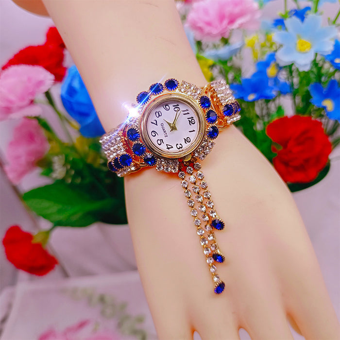 Wholesale Eco-Friendly Copper Diamond Ladies Watches MOQ≥2 JDC-WH-YuY001