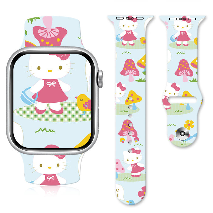 Wholesale Cartoon Silicone Strap Suitable for Apple Watch Strap (S) JDC-WD-NuoQi007