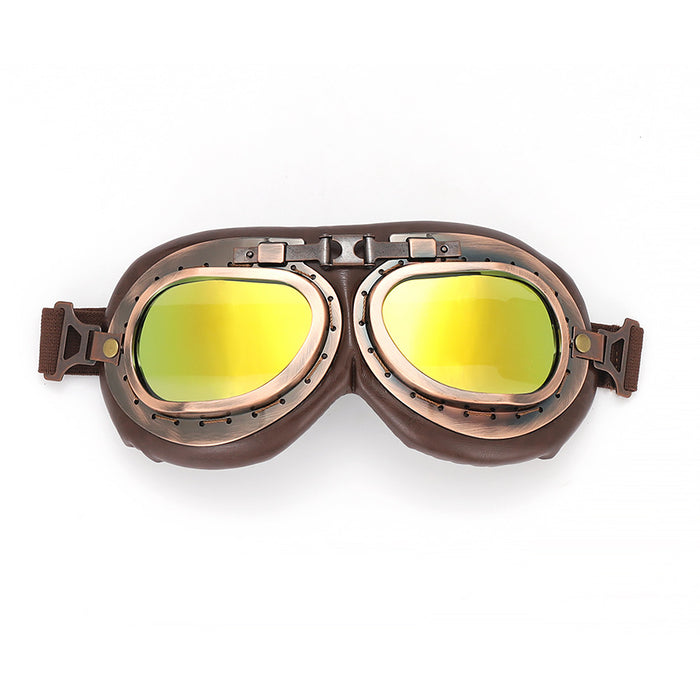 Wholesale Goggles ABS PU Frame PC Lens Retro Windproof Motorcycle MOQ≥2 JDC-SG-XunLong004