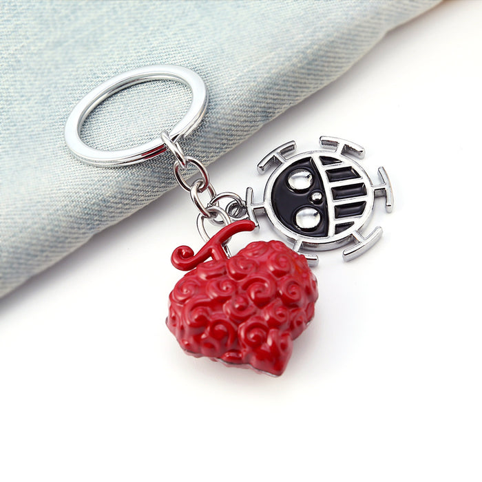 Wholesale metal Devil Fruit Keychain cute and cool （M) JDC-KC-DIJ001