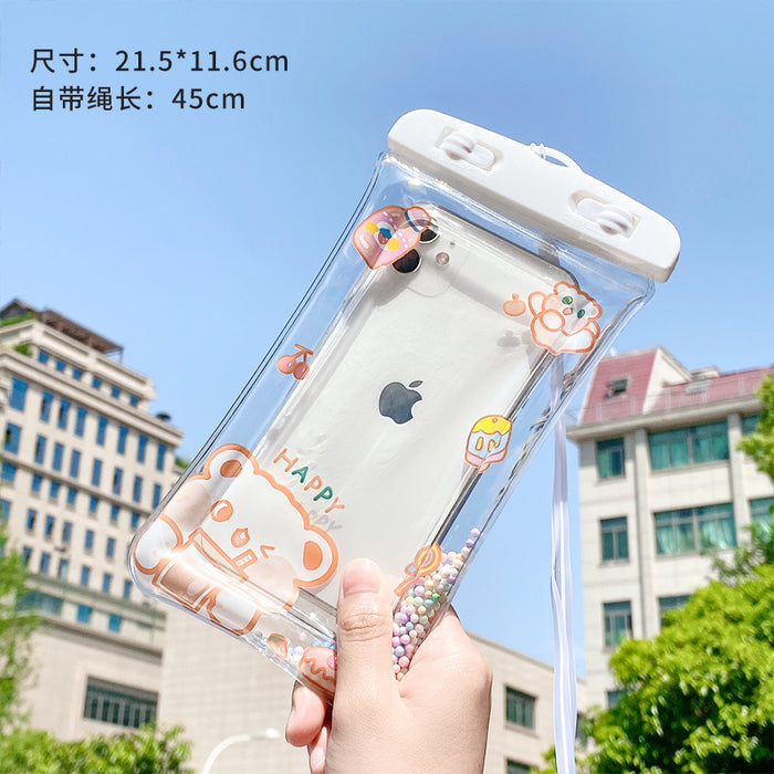 Wholesale PVC Touch Screen Mobile Phone Waterproof Bag MOQ≥2 JDC-WB-Zhimei001