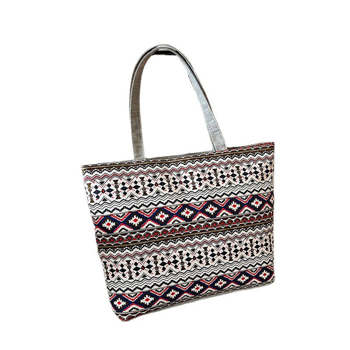 Wholesale Handbag Canvas Printed Shoulder Tote Bag MOQ≥2 JDC-HB-Weis002