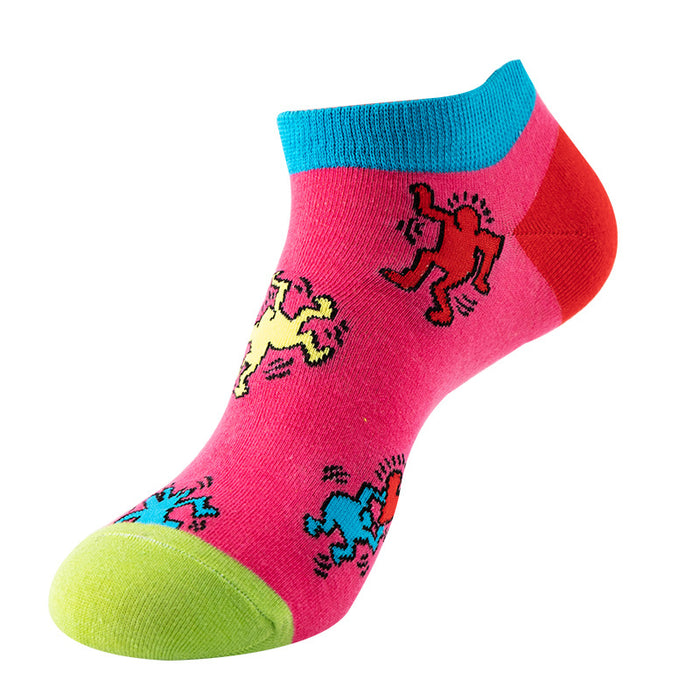 Wholesale socks shallow mouth cotton socks trendy breathable MOQ≥2 JDC-SK-XinXi001