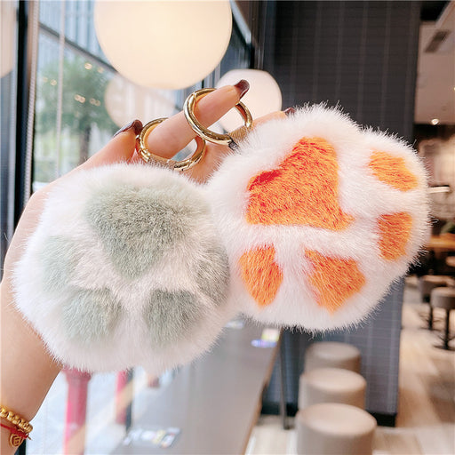 Jewelry WholesaleWholesale Cute Cat's Claw Plush Keychain JDC-KC-YCYK002 Keychains 艺匙艺卡 %variant_option1% %variant_option2% %variant_option3%  Factory Price JoyasDeChina Joyas De China