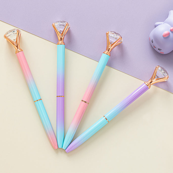 Wholesale Ballpoint Pen Metal Gradient Big Diamond Gel Pen JDC-BP-HongD003