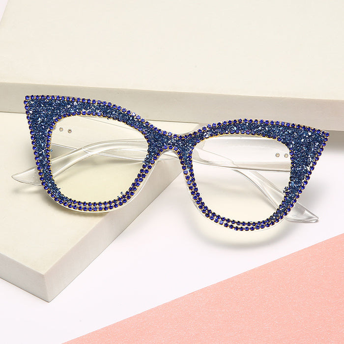 Jewelry WholesaleWholesale Rhinestone Metal Cat Eye Ladies Sunglasses MOQ≥2 JDC-SG-GuiM012 Sunglasses 闺淼 %variant_option1% %variant_option2% %variant_option3%  Factory Price JoyasDeChina Joyas De China