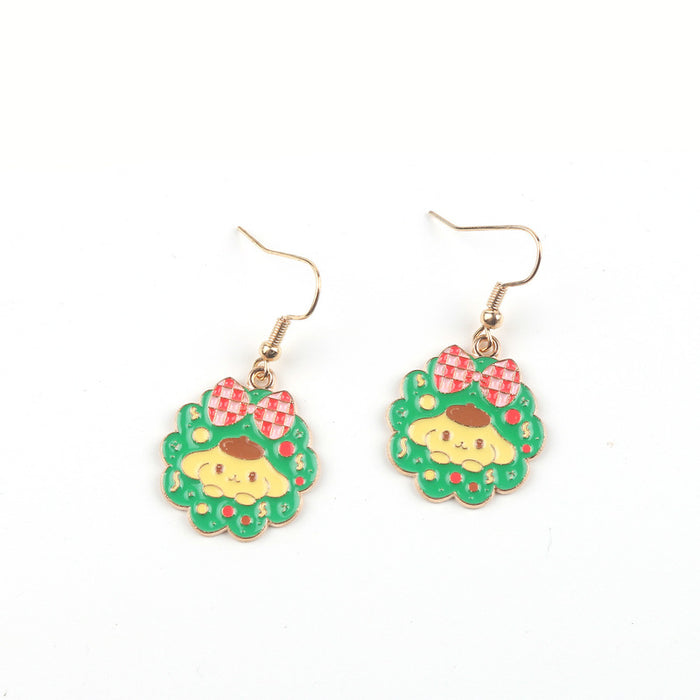 Wholesale Christmas Alloy Earrings JDC-ES-FuYu001