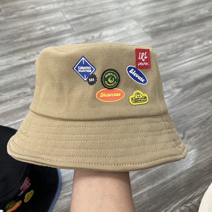 Wholesale patch graffiti fisherman hat women four seasons sun protection sun hat MOQ≥2 JDC-FH-MiHao002