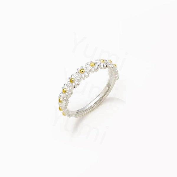 Wholesale fashion sweet little daisy ring temperament all-match MOQ≥2 JDC-RS-QianZ002