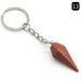 Jewelry WholesaleWholesale Natural Crystal Agate Stone Hexagonal Cone Keychain MOQ≥2 JDC-KC-KeS001 Keychains 科索 %variant_option1% %variant_option2% %variant_option3%  Factory Price JoyasDeChina Joyas De China