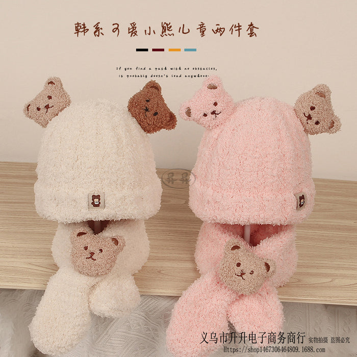 Wholesale Hat Wool Warm Earmuff Scarf Set JDC-FH-Shengs007