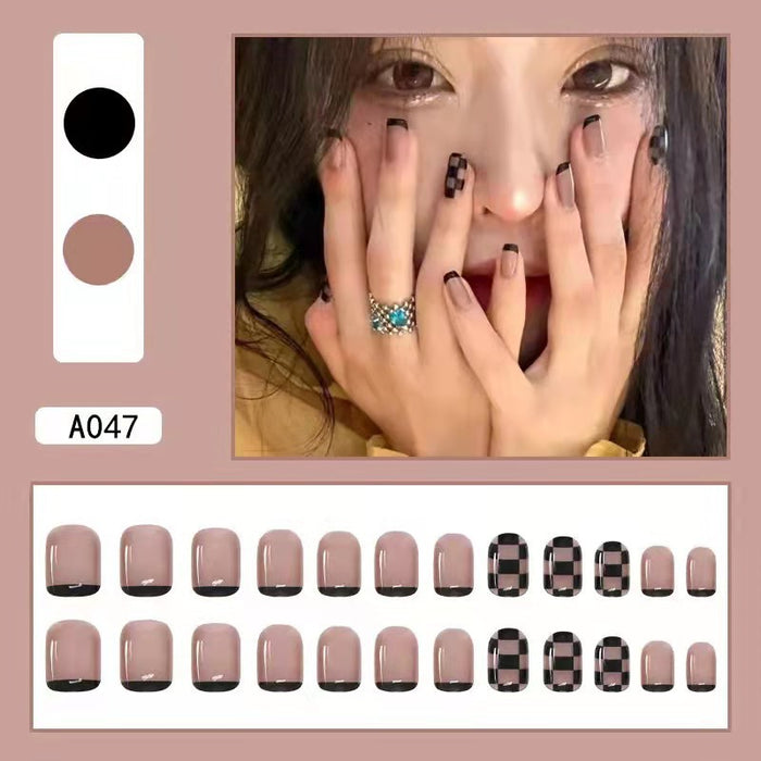 Wholesale Detachable Nail Stickers 24 Pieces/Box JDC-NS-HFan001