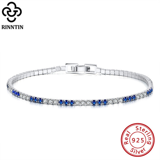 Jewelry WholesaleWholesale S925 Sterling Silver Bracelet full diamond tennis chain JDC-BT-ShangD002 Bracelet 尚达 %variant_option1% %variant_option2% %variant_option3%  Factory Price JoyasDeChina Joyas De China